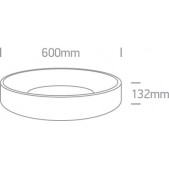 42W LED plafonas, antracito...