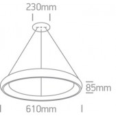 50W LED pakabinamas...