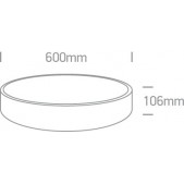 50W LED plafonas, baltas,...