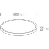 40W LED plafonas, baltas,...