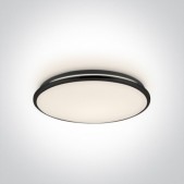 30W LED plafonas, juodas,...