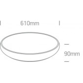 62W LED plafonas, baltas,...