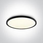 60W LED plafonas, juodas,...