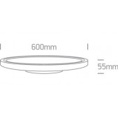 60W LED plafonas, baltas,...