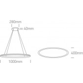 25W LED pakabinamas...