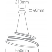 45W LED pakabinamas...