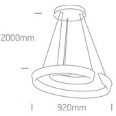 60W LED pakabinamas...