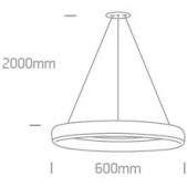 40W LED pakabinamas...
