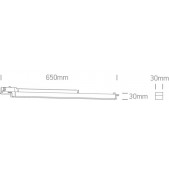 16W LED linijinis bėgelio...