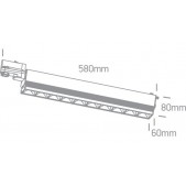 10x5W LED linijinis bėgelio...