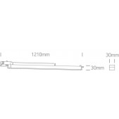 25W LED linijinis bėgelio...