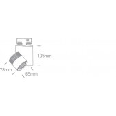 10W LED šviestuvas į...