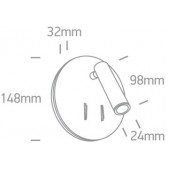 3W + 5W LED sieninis...