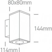 2x6W LED cilindro formos...