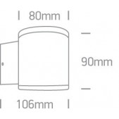 6W LED cilindro formos...