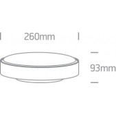 Plafonas, E27, juodas,...