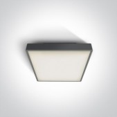 16W LED plafonas, antracito...