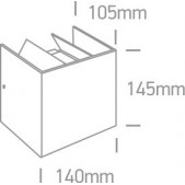 2x3W LED sieninis...
