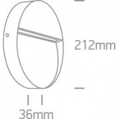 9W LED sieninis šviestuvas,...
