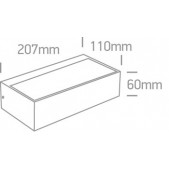 2x4,5W LED sieninis...