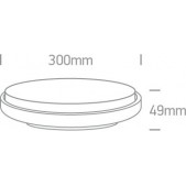30W LED plafonas, antracito...