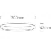 18W LED plafonas, baltas,...