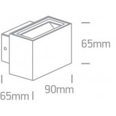 2x3W LED sieninis...