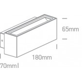 2x6W LED sieninis...