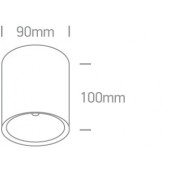 10W LED cilindro formos...