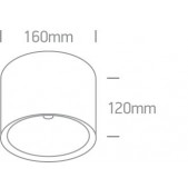 25W LED cilindro formos...