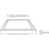 30W LED plafonas, baltas,...