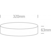 21W LED plafonas, antracito...