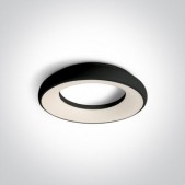25W LED plafonas, juodas,...