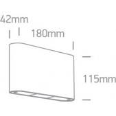 2x6W LED sieninis...