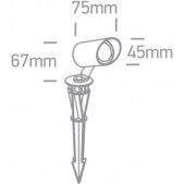3W LED įsmeigiamas sodo...