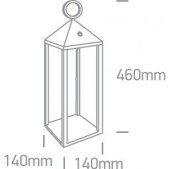 3W LED pastatomas lauko...