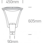50W LED gatvės šviestuvas,...