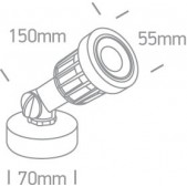 5W LED įsmeigiamas sodo...