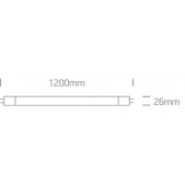 18W LED T8 lempa, 3000K,...