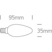 2W LED lemputė, E14, 2700K,...