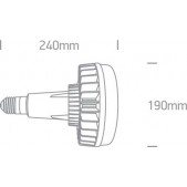 80W LED lemputė, E40,...