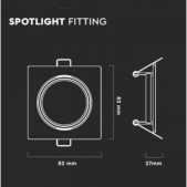 Įleidžiamas GU10 lemputės...