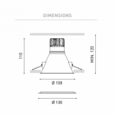 5W įleidžiamas LED...