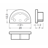 LED juostos profilio ARC12...