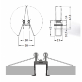 LED juostos įleidžiamo...