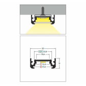 3m LED juostos profilis...