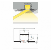 3m LED juostos profilis...