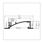 3m LED juostos profilis...