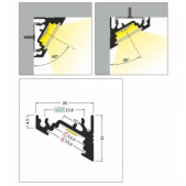 3m LED juostos profilis...