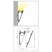 3m LED juostos profilis...